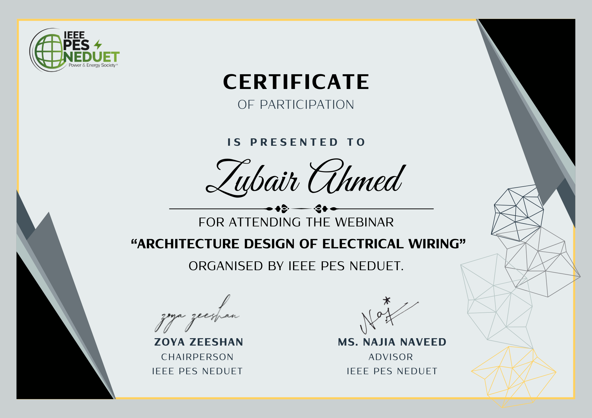 Certificate 3